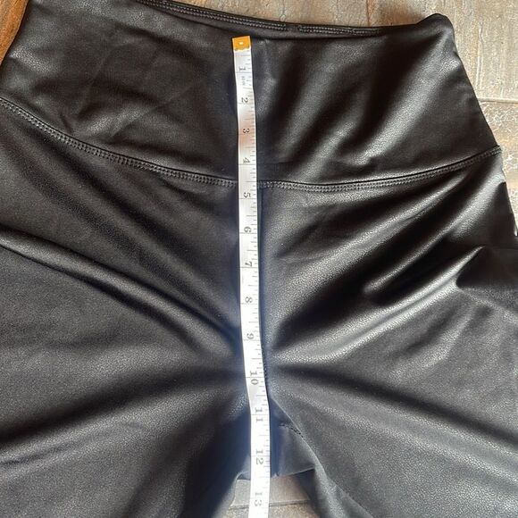 Knox Rose Womens Black Textured Spandex Pull On Stretch Leggings Pants Size S - Picture 7 of 9